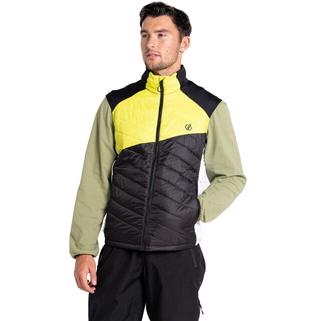 Dare2b Heren gendarme wollen gewatteerd gilet UTRG10278_blackgreenalgae large