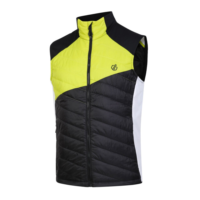 Dare2b Heren gendarme wollen gewatteerd gilet UTRG10278_blackgreenalgae large
