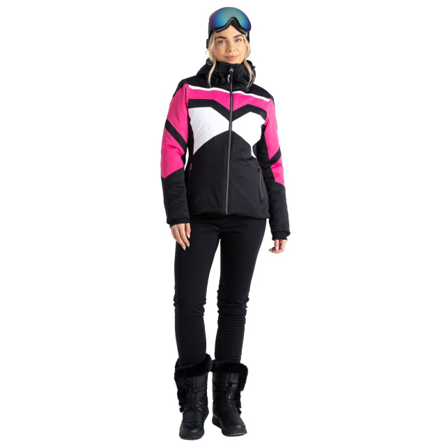 Dare2b Dames rocker hooded jacket UTRG10411_purepinkblack large