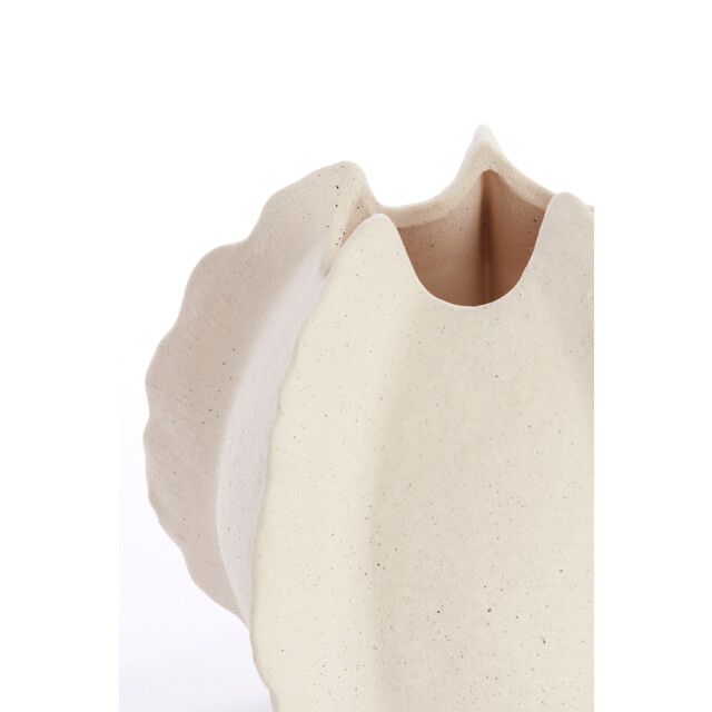 Light & Living vaas deco 26,5x26x23 cm kelapa keramiek crème 2882960 large