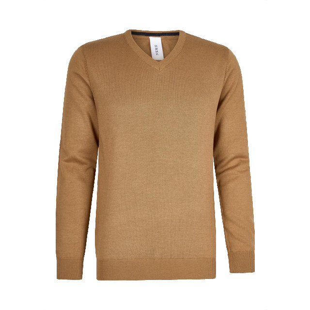 Hønk Camel katoenen pullover met v-hals 180357-1TABA large