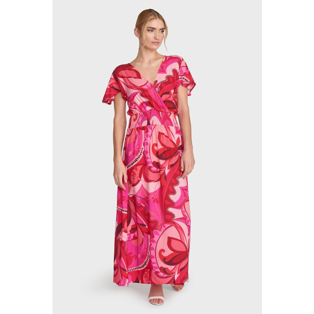 MAICAZZ Jeisha jurk su24.40.021 flowers pink SU24.40.021 large