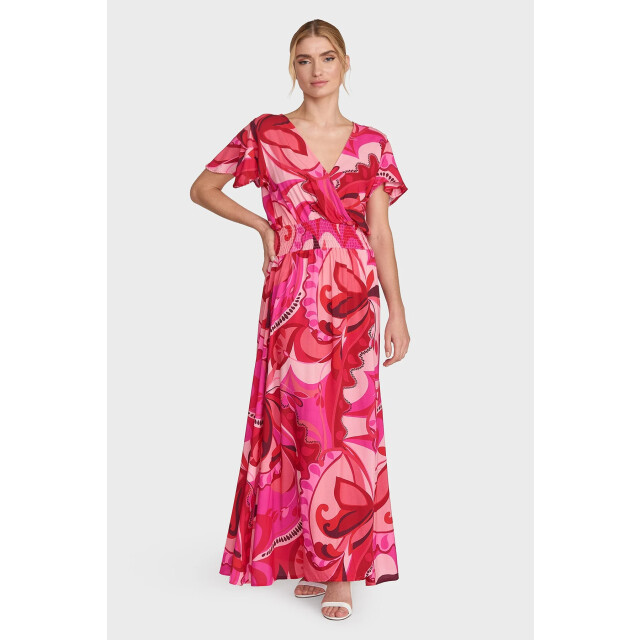 MAICAZZ Jeisha jurk su24.40.021 flowers pink SU24.40.021 large