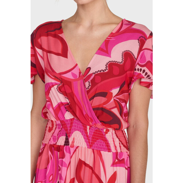 MAICAZZ Jeisha jurk su24.40.021 flowers pink SU24.40.021 large