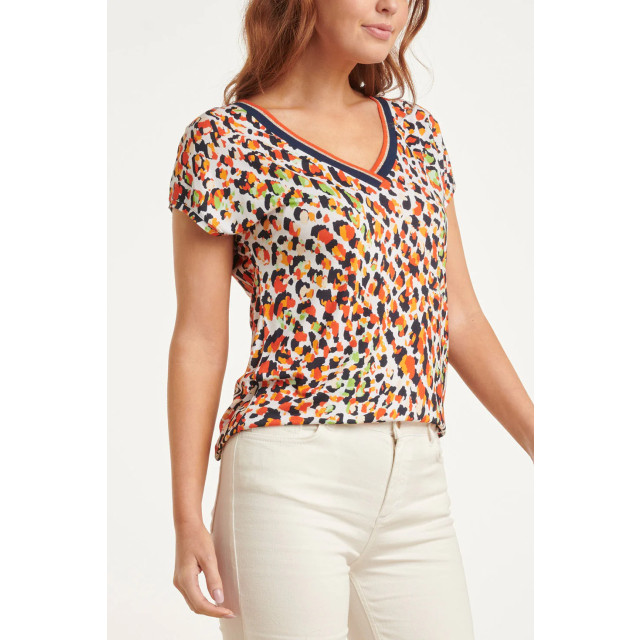 Smashed Lemon 24447 zomer top met multikleurig dierenprint 24447-998-L large