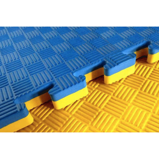 Legend Sports Legend puzzelmat sportvloer | 100 x 100 x 4 cm | blauw / geel PM01BG004 large