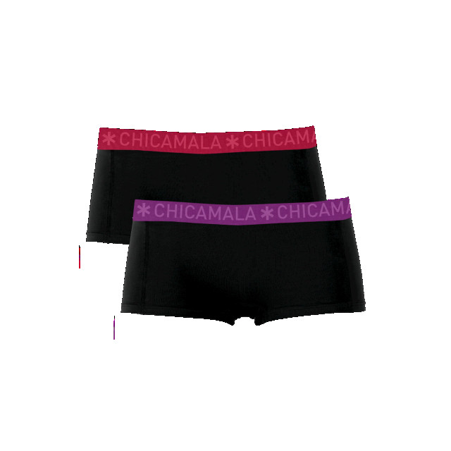 Muchachomalo Meisjes 2-pack boxershorts effen SOLID1215-51J large