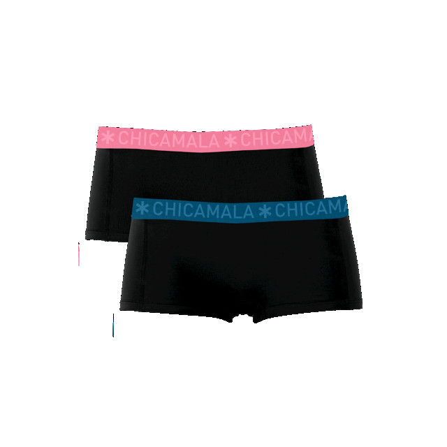 Muchachomalo Meisjes 2-pack boxershorts effen SOLID1215-52J large