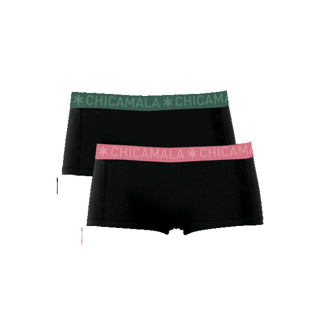 Muchachomalo Dames 2-pack boxershorts effen SOLID1215-48 large