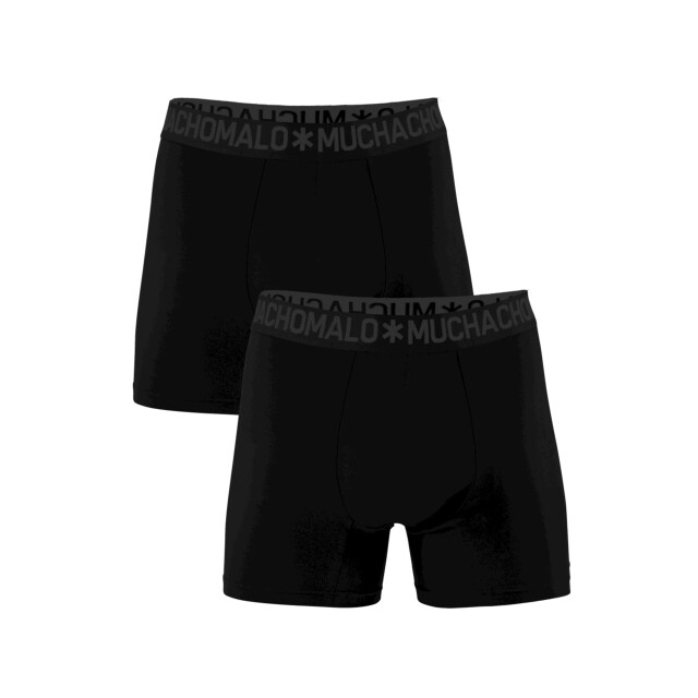 Muchachomalo Heren 2-pack bamboo boxershorts effen BAMBOO1132-10 large