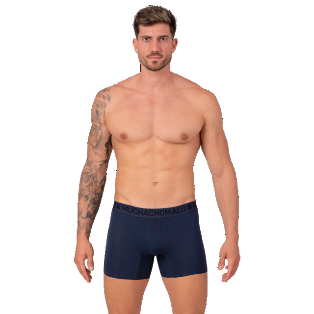 Muchachomalo Heren 2-pack bamboo boxershorts effen BAMBOO1132-11 large