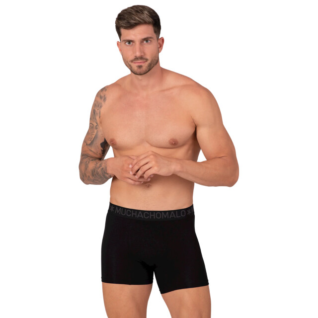 Muchachomalo Heren 2-pack bamboo boxershorts effen BAMBOO1132-10 large