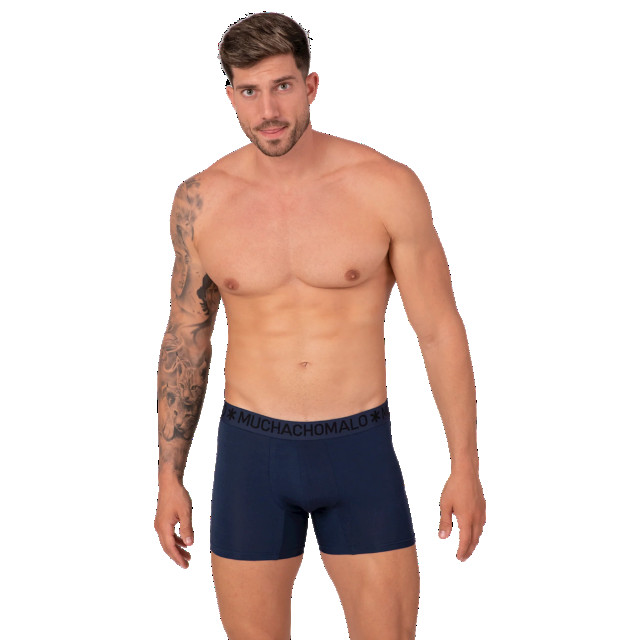 Muchachomalo Heren 2-pack bamboo boxershorts effen BAMBOO1132-11 large