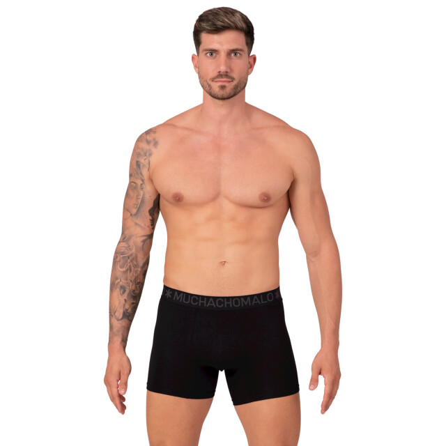 Muchachomalo Heren 2-pack bamboo boxershorts effen BAMBOO1132-10 large