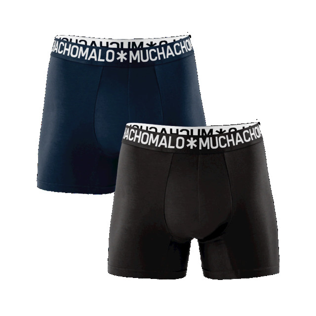 Muchachomalo Heren 2-pack boxershorts effen 1132COTTON10 large