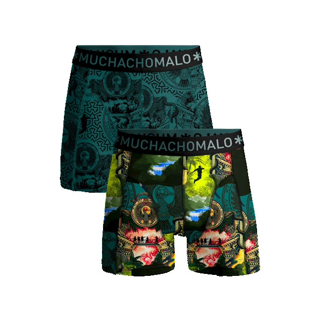 Muchachomalo Jongens 2-pack boxershorts indiana INDIANA1010-04J large