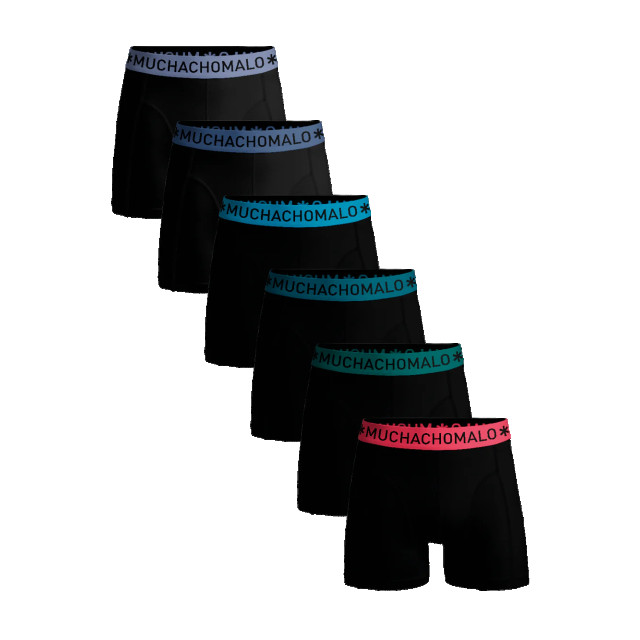 Muchachomalo Heren 6-pack boxershorts effen U-SOLID1010-635 large