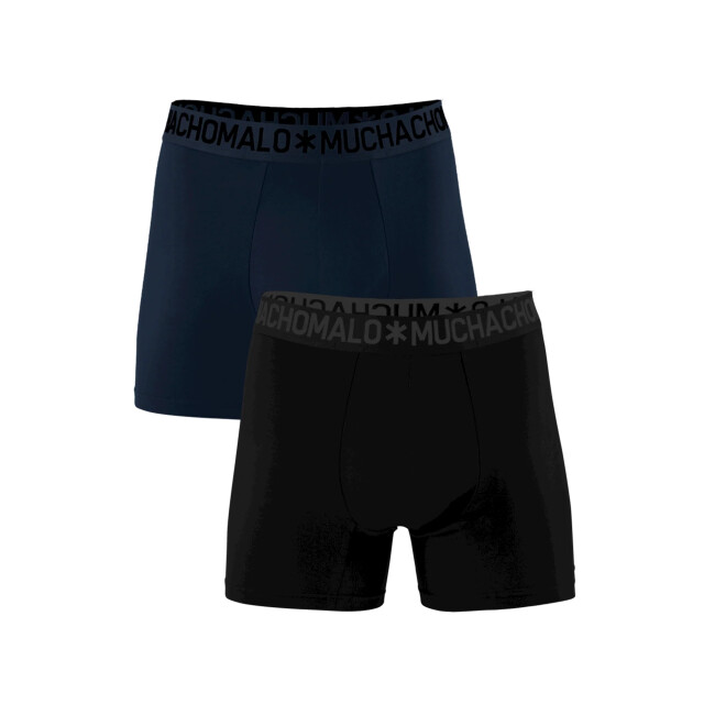 Muchachomalo Heren 2-pack bamboo boxershorts effen BAMBOO1132-12 large
