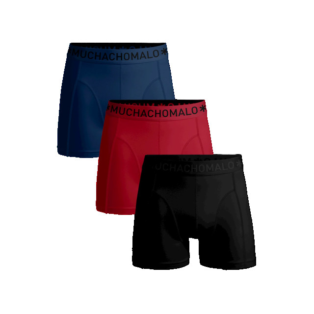 Muchachomalo Jongens 3-pack boxershorts effen SOLID1010-588J large