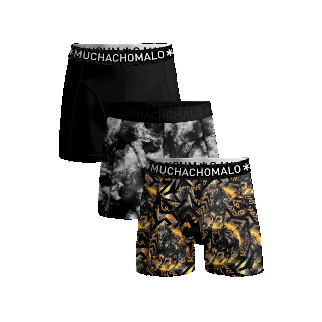 Muchachomalo Heren 3-pack boxershorts fire elements FIREELEMENTS1010-07 large