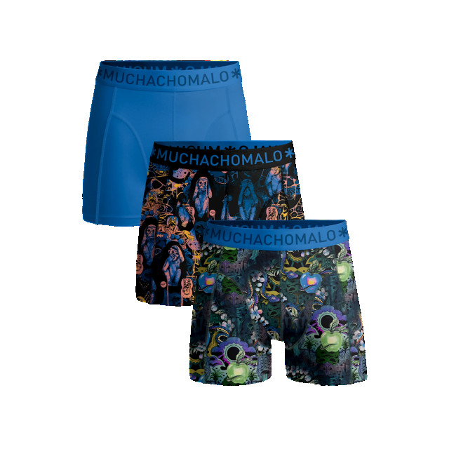 Muchachomalo Jongens 3-pack boxershorts fruitnoevil FRUITNOEVIL1010-07J large