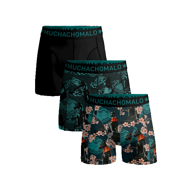 Muchachomalo Jongens 3-pack boxershorts print/effen U-INARIFOX1010-01J large