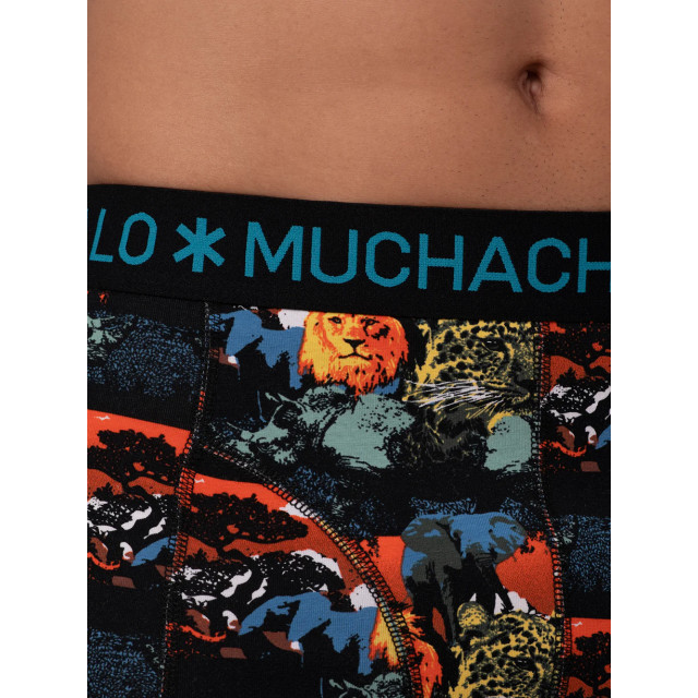 Muchachomalo Jongens 3-pack boxershorts print/effen U-AFRICA1010-01J large