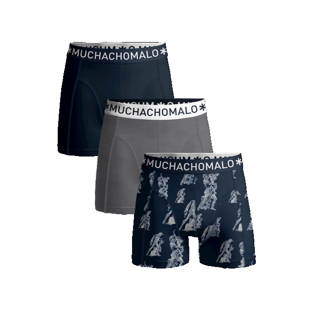 Muchachomalo Jongens 3-pack boxershorts print/effen U-OUTLT1010-41J large