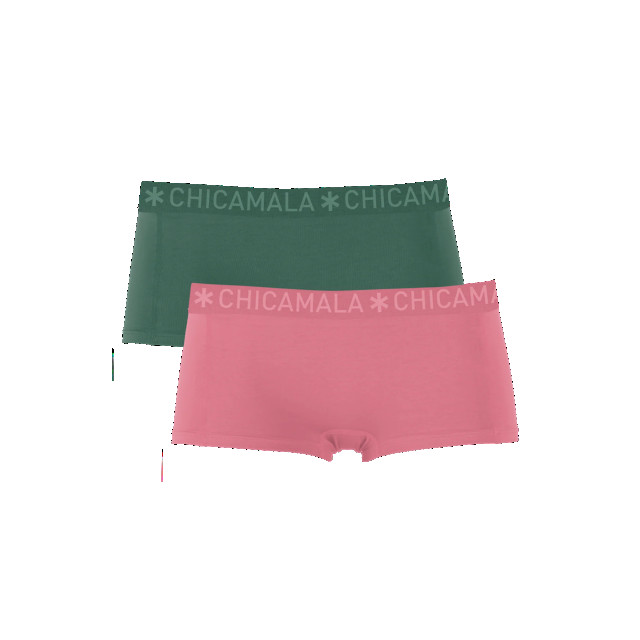 Muchachomalo Meisjes 2-pack boxershorts effen SOLID1215-46J large