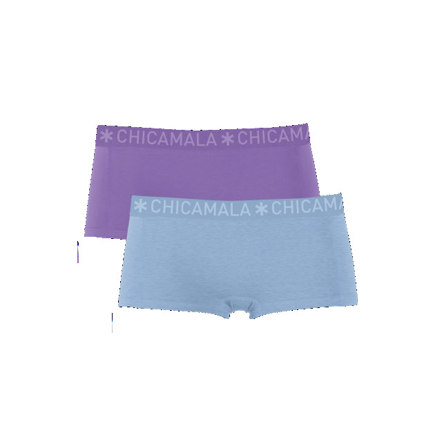 Muchachomalo Dames 2-pack boxershorts effen SOLID1215-45 large