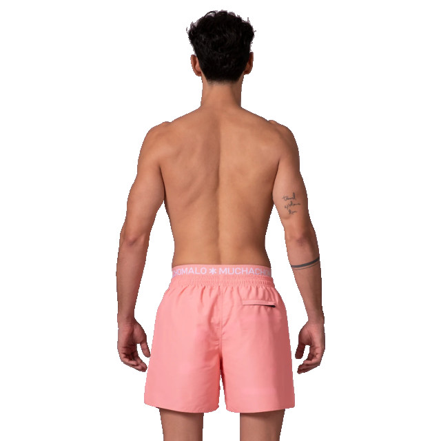 Muchachomalo Heren zwembroek lichtroze + gratis microfiber boxershort SOLID2062-37 large