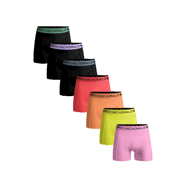 Muchachomalo Heren 7-pack boxershorts effen U-SOLID1010-905 large