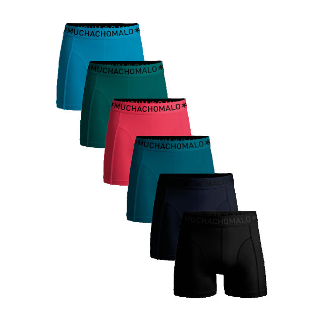 Muchachomalo Heren 6-pack boxershorts effen U-SOLID1010-629 large