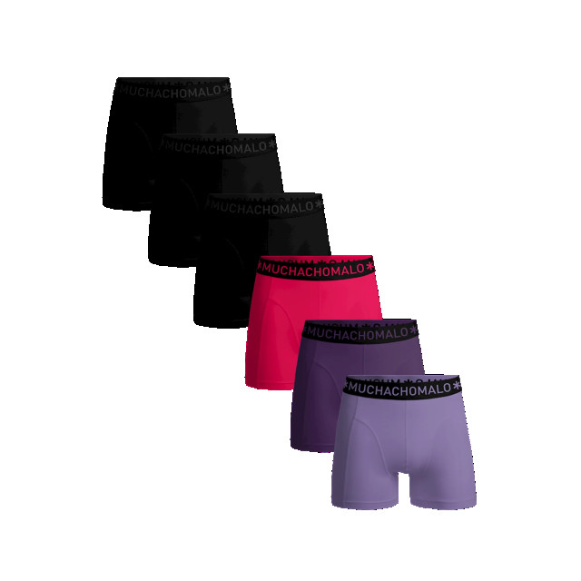 Muchachomalo Heren 6-pack boxershorts effen U-SOLID1010-587 large