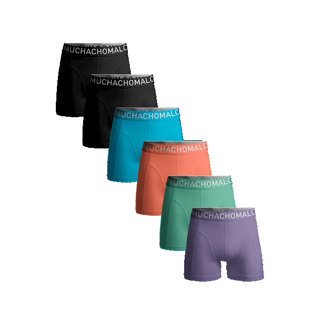 Muchachomalo Heren 6-pack boxershorts effen U-SOLID1010-584 large