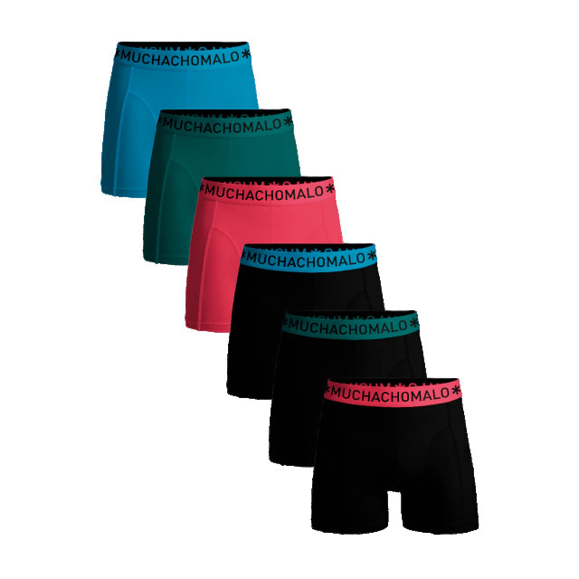 Muchachomalo Heren 6-pack boxershorts effen U-SOLID1010-630 large