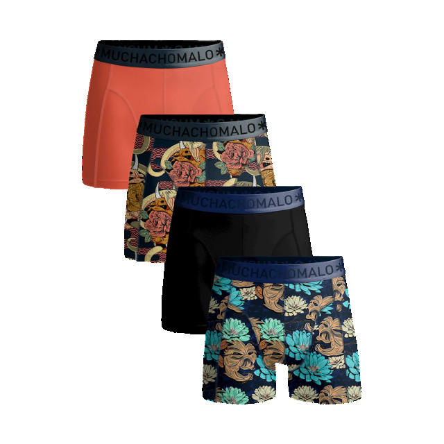 Muchachomalo Heren 4-pack boxershorts leafs lick it LEAFIT1010-08 large