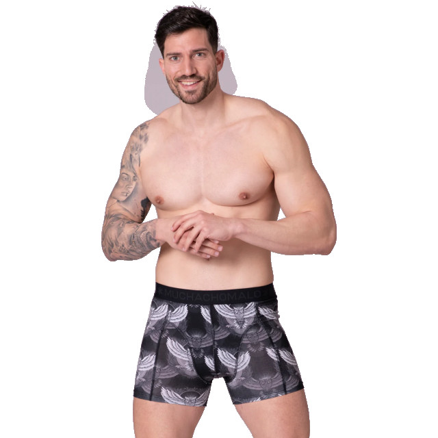 Muchachomalo Heren 4-pack boxershorts print/effen U-OUTLT1010-111 large