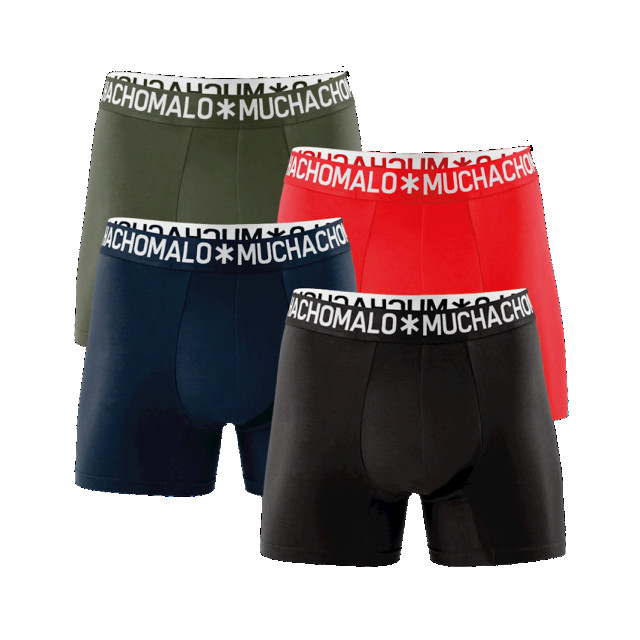 Muchachomalo Heren 4-pack boxershorts effen 1132COTTON07 large