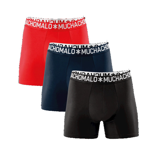 Muchachomalo Heren 3-pack boxershorts effen 1132COTTON05 large