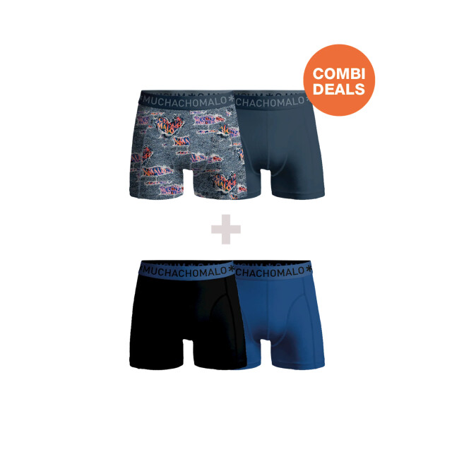Muchachomalo Heren 2+2-pack boxershorts print CDOUTLT82-83 large