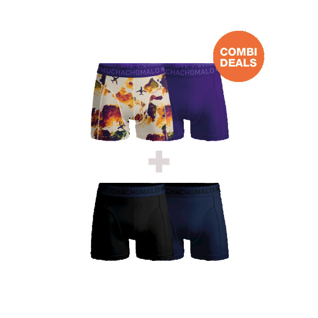 Muchachomalo Heren 2+2-pack boxershorts print CDOUTLT90-91 large