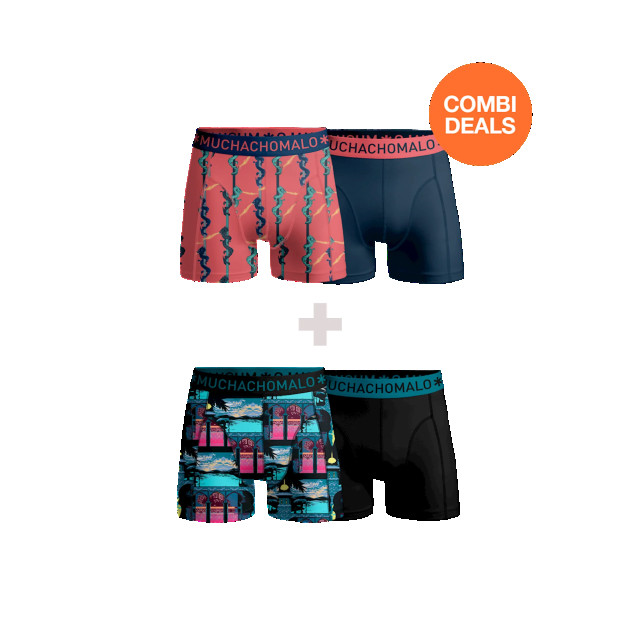 Muchachomalo Heren 2+2-pack boxershorts print CDOUTLT21-22 large