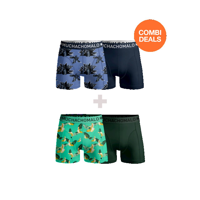 Muchachomalo Heren 2+2-pack boxershorts print CDOUTLT27-28 large