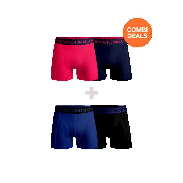 Muchachomalo Heren 2+2-pack boxershorts effen CDSOL541-542 large