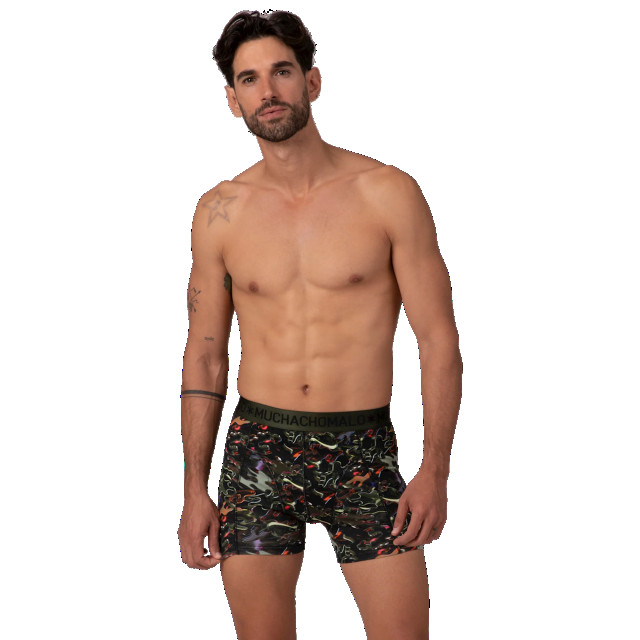 Muchachomalo Heren 12-pack boxershorts print/effen U-GOLDEN1010-07 large