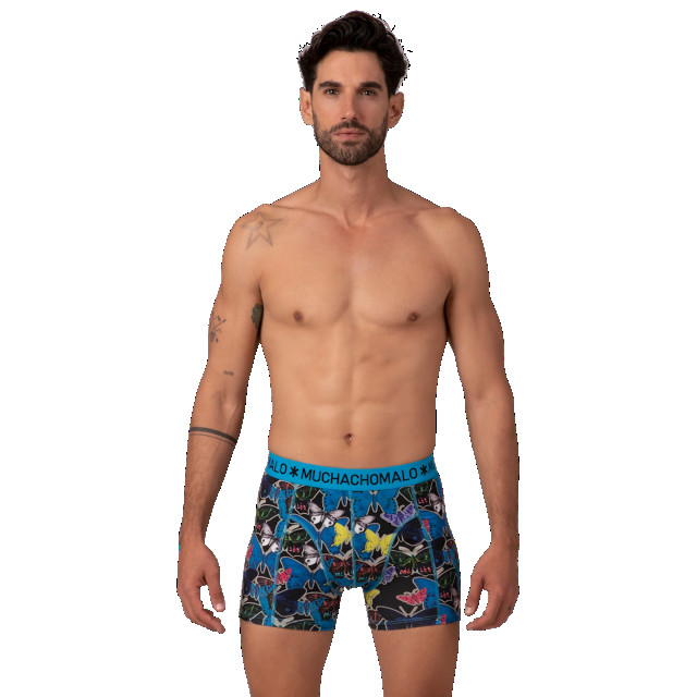 Muchachomalo Heren 12-pack boxershorts print/effen U-GOLDEN1010-08 large