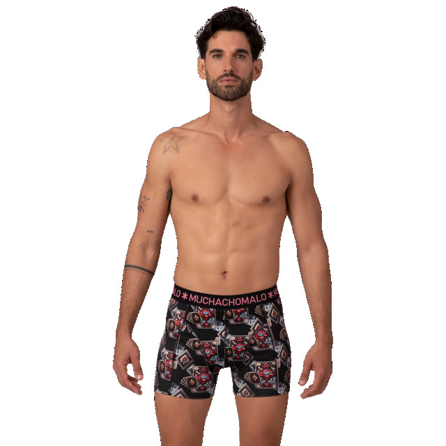 Muchachomalo Heren 12-pack boxershorts print/effen U-GOLDEN1010-08 large