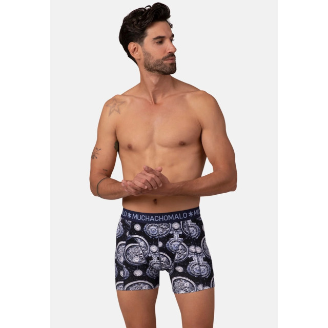 Muchachomalo Heren 12-pack boxershorts print/effen U-GOLDEN1010-08 large