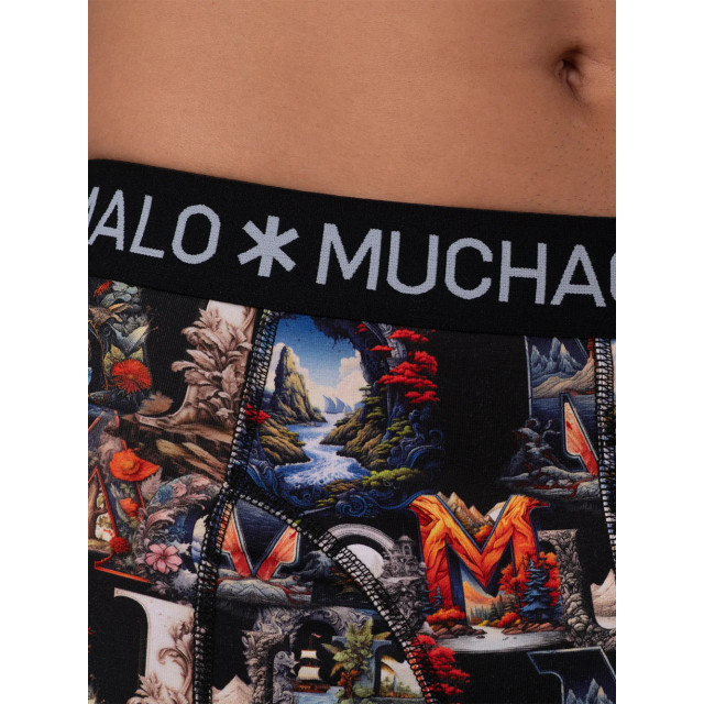 Muchachomalo Heren 12-pack boxershorts print/effen U-GOLDEN1010-08 large